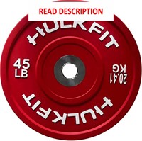 HulkFit Olympic Rubber Plates  Two 45lb Set
