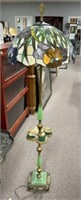 Stained Glass Smokers Floor Lamp