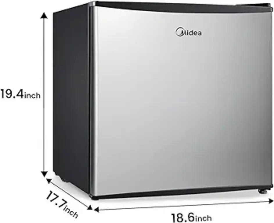 Midea WHS-65LSS1 Compact Refrigerator, 1.6 Cubic