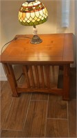 Mission style end table 28x24