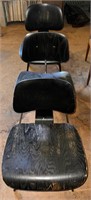 3pc Black Wooden Mid-Century Modern Chairs