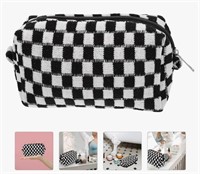 Zipper Knit Cosmetic Bag