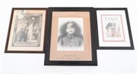 WWI - WWII US & GERMAN LITHOGRAPHS & MAG. COVER