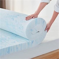 LINSY LIVING 4 Inch Twin Mattress Topper, Gel