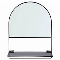 Truu Design Arch Metal Frame Decorative Mirror,