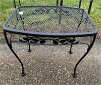 Wrought Iron Patio Accent Table