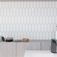 Pietra  Elongated Fan Mosaic Tile