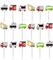 18PCS Cute Vehicle Food Picks