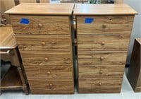 Matching 5 drawer dressers -2’x15.75”x43”