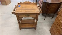 Solid wood wash stand 29.5”Lx 18”x 32.75