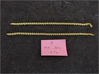 14K Gold 3.7g Bracelets