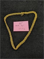 14K Gold 27.2g Necklace