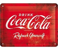 "Drink Coca Cola" Tin Sign