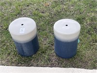 TWO (2) OUTDOOR ACCENT TABLES