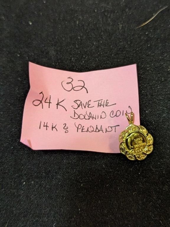24K Gold Hawaii Coin