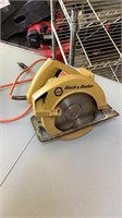 Black and Decker 7 1/4 in Circular Saw Powers On