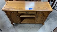 Wood table/cabinet 45”x14.75”x29.75”