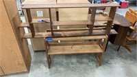 Wood shelves : 40”x10”x29” standing shelf
