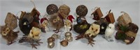 Winter/Fall Themed Owl Figurines/Straw Ornaments