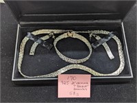 Sterling Silver 58g Necklace, Earrings & Bracelet