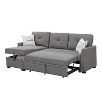 (1 box only/incomplet Ser  85'' Square Arm Sofa