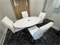5PC CONFERENCE TABLE & OFFICE CHAIRS