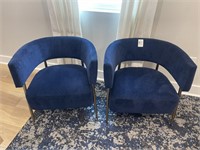 TWO (2) BARREL CHAIRS
