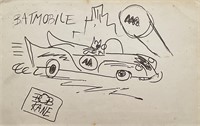 Bob Kane - Drawing on paper