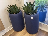 TWO (2) FAUX FLOOR PLANTS