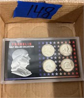 The Morgan meant Franklin half dollar collection,