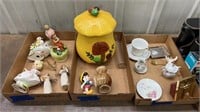 Figurines, mushroom cookie jar, anniversary China
