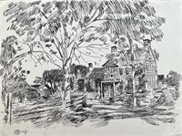Childe Hassam - Drawing on paper