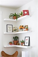 Set of 3 FLOATING CORNER SHELVES