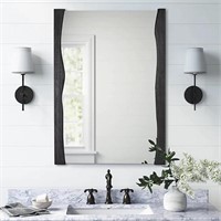 Tanmicoshomy Black Wall Mirror for Bathroom,