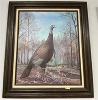 Don Edwards Numbered Turkey Framed Print