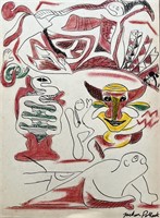 Jackson Pollock - Drawing on paper