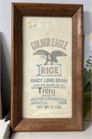 Golden Eagle Rice Framed Sack