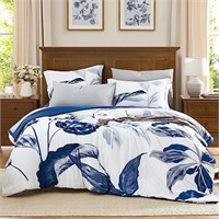 WRENSONGE Queen Comforter Set, 7 Pieces Blue