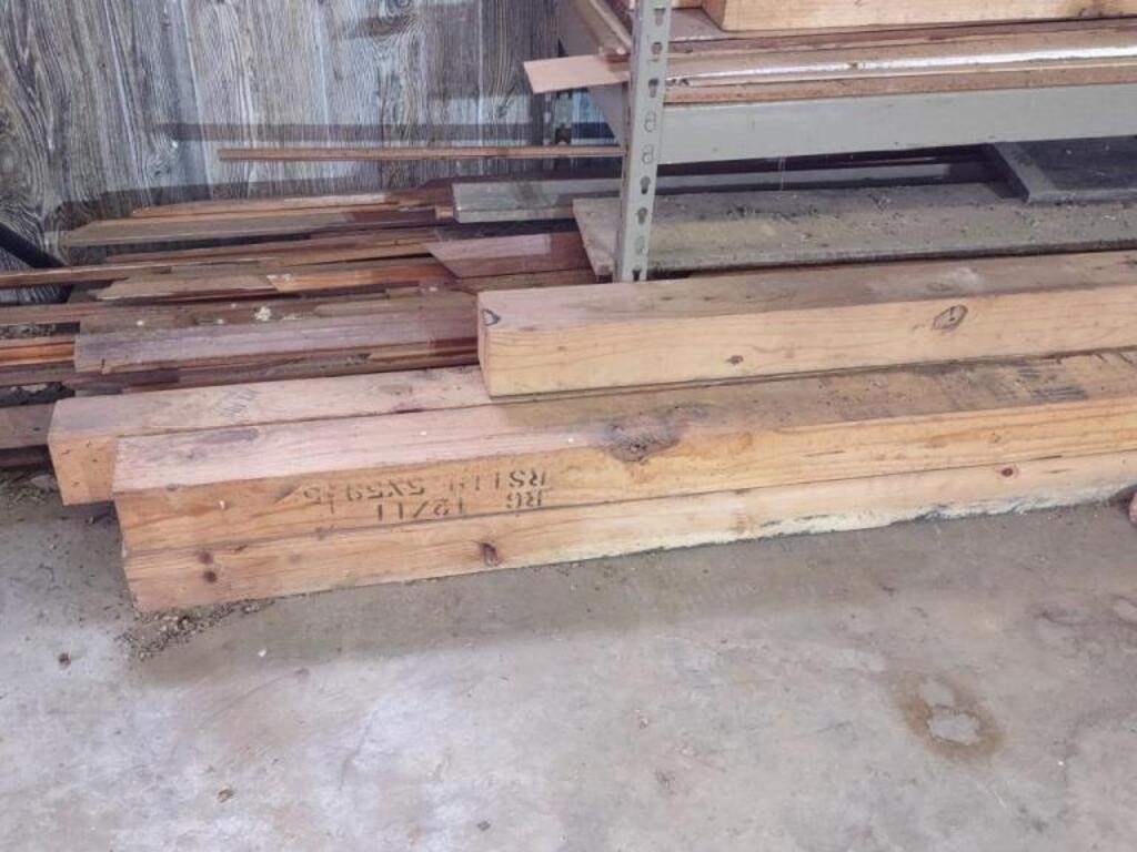 Large lot of various lumber