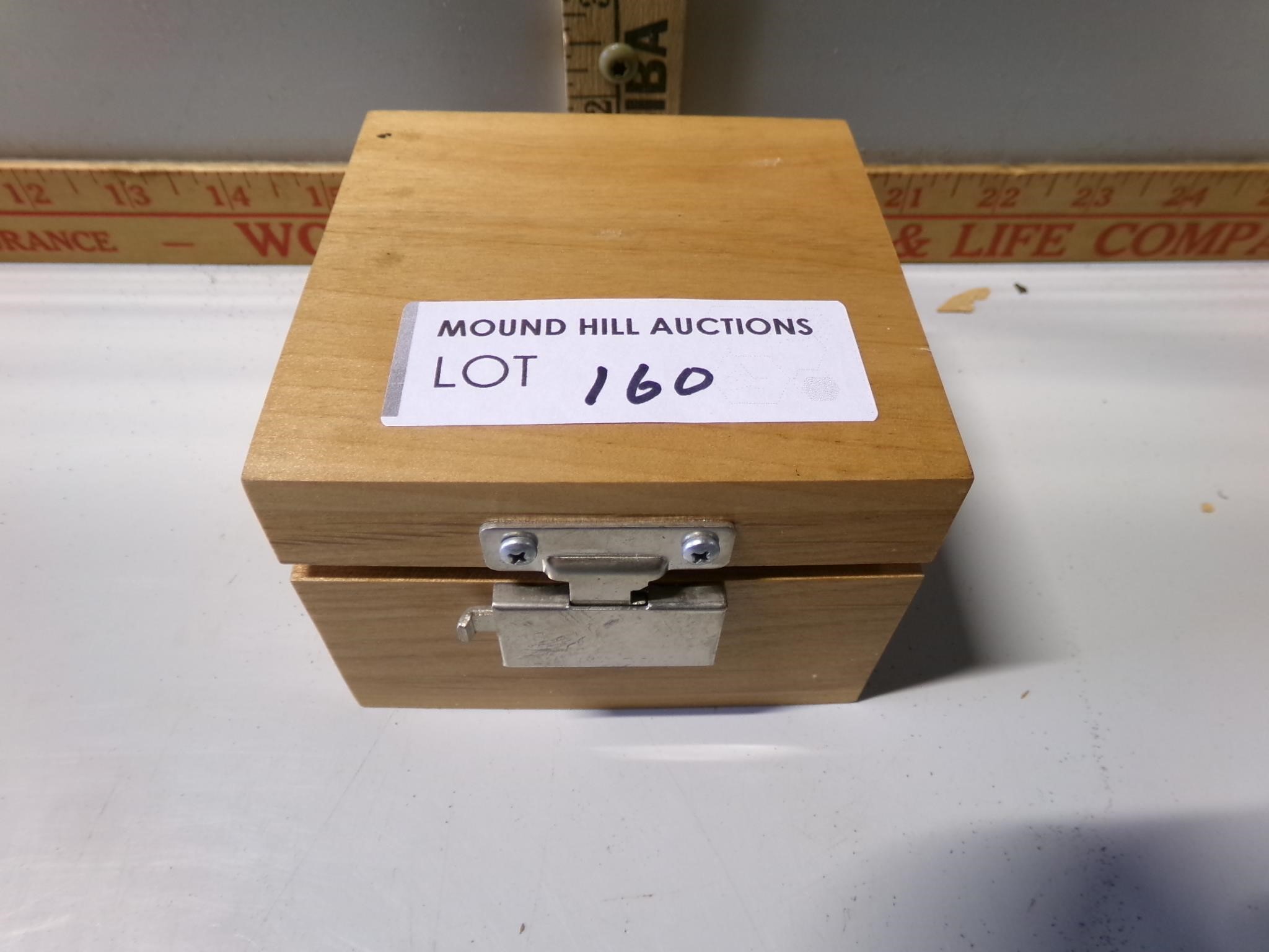 Wood box with different pins inside