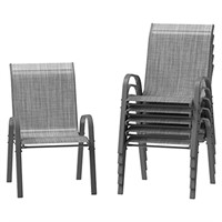 Amopatio Patio Chairs Set of 4, Outdoor Stackable