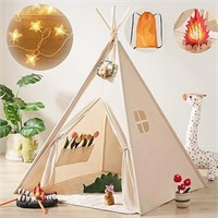 Tiny Land Kids-Teepee-Tent with Lights