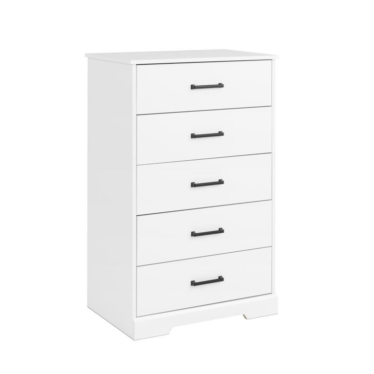 Rustic White Chest of Drawers for Bedroom Prepac