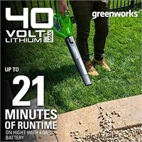 Greenworks 40V (185 MPH / 340 CFM / 75+ Compatible