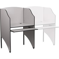 Flash Furniture Kevin Starter Study Carrel with Th
