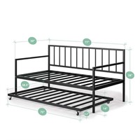 (INCOMPLETE BOX) Zinus NEWPORT TWIN SIZE DAYBED