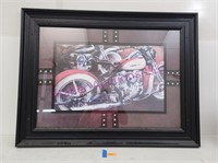 Framed Motorcycle Picture