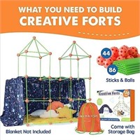 Fort-Building-Kit-for-Kids -130Pcs-Creative Fort