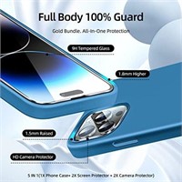 Dssairo [5 in 1 for iPhone 14 Pro Case 6.1, with 2