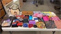 Wallets, purse and scarves